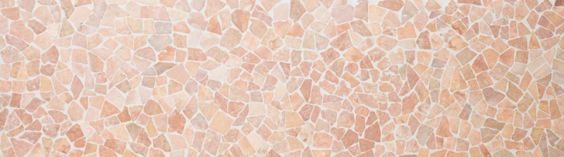 Mosaïque brisée Marbre Pierre naturelle rouge Polygonal Rossoverona Protection anti-éclaboussures Carrelage cuisine salle de bain - MOS44-30-140