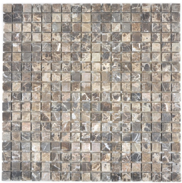 Échantillon manuel de mosaïque Carreau de marbre Pierre naturelle beige Castanao MOS38-1313_m