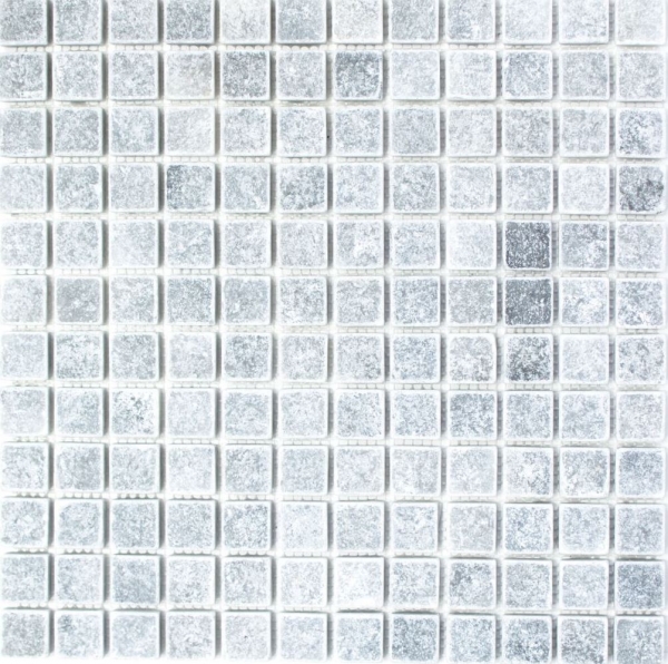Motif manuel Carreau de mosaïque Marbre Pierre naturelle gris clair Bardiglio Antique Marble MOS40-40023_m