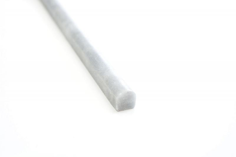 Borde Bordures Bardiglio Marbre Pierre naturelle gris clair anthracite Profil Pencil Aspect antique Cuisine Mur Salle de bain Sol Sauna - MOSPENC-40315