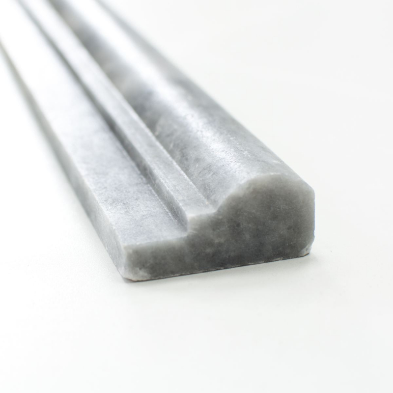 Borde Bordures Marbre Pierre naturelle Bardiglio gris clair anthracite Profilé pierre naturelle Aspect antique Cuisine Mur Salle de bain Sol Sauna - MOSProf-40348