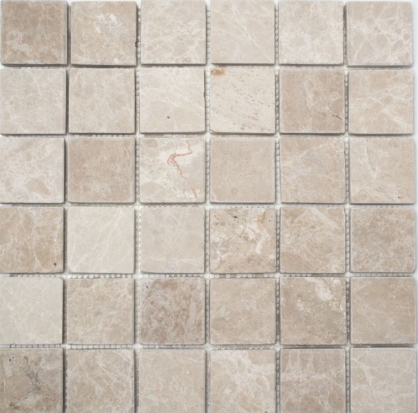 Motif main Carreau de mosaïque Marbre Pierre naturelle Ivoire Botticino Antique Marble MOS36-0106_m