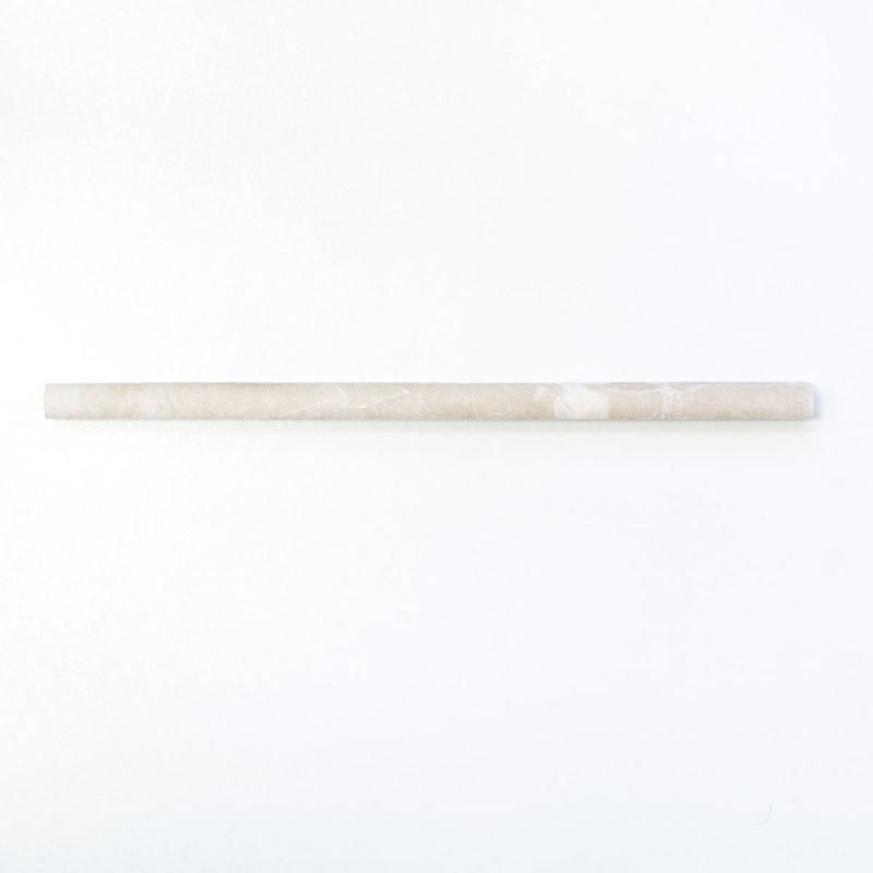 Borde Bordures Marbre Botticino Pierre naturelle ivoire blanc crème Profil Pencil Aspect antique Mur Sol Cuisine Salle de bains WC - MOSPENC-41315