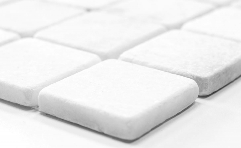 Motif main Carreau de mosaïque Marbre Pierre naturelle blanche Ibiza Antique Marble MOS40-42048_m