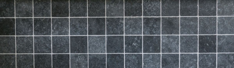 Carreau de marbre Pierre naturelle Nero noir anthracite gris foncé Carreau de pierre naturelle aspect antique Carreau de sol cuisine mur - MOSF-45-46093