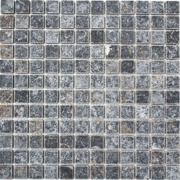 Motif main Carreau de mosaïque Marbre Pierre naturelle noir Nero Antique Marble MOS36-0306-A_m