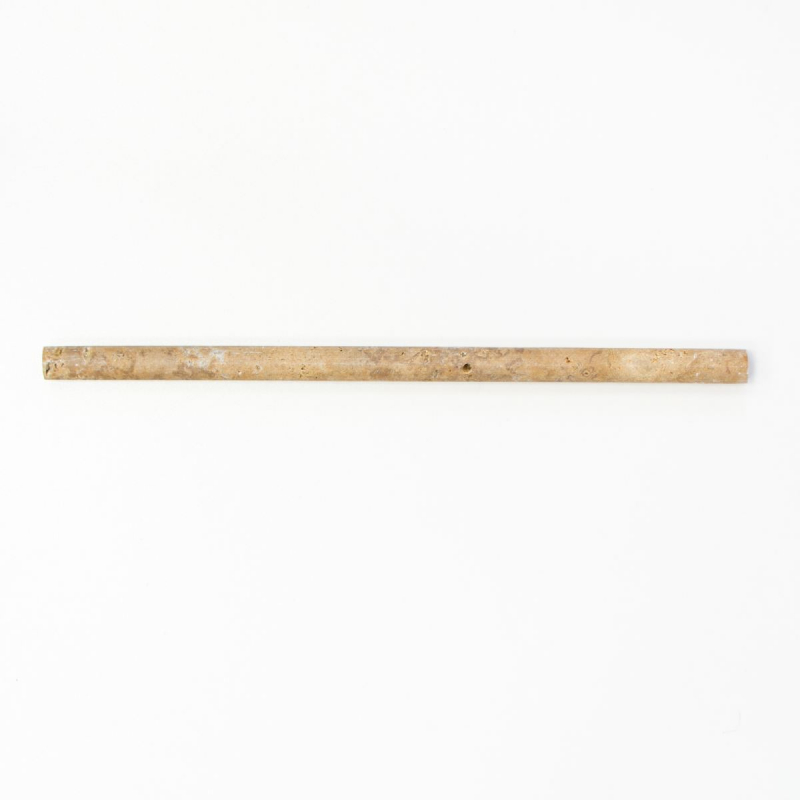 Borde Bordures Travertin Pierre naturelle Noce noyer brun Profilé pierre naturelle Pencil Aspect antique Cuisine Mur Sol Salle de bains - MOSPENC-44315