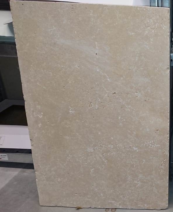 Carreau Travertin Pierre naturelle Chiaro beige marron Carreau en pierre naturelle aspect antique Carreau de sol Carreau de mur Carreau de cuisine Salle de bain - MOSF-45-46061