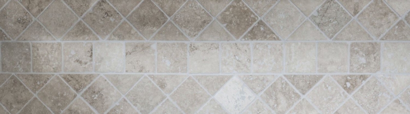 Carreau Travertin Pierre naturelle Chiaro beige crème Carreau en pierre naturelle aspect antique Bac à douche Paroi de douche Carreau de cuisine - MOSF-45-46079
