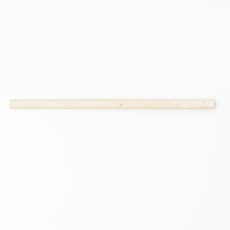 Borde Bordures Travertin Pierre naturelle Chiaro beige crème Profilé pierre naturelle Pencil Aspect antique Mur BOden Cuisine WC Sauna - MOSPENC-46315