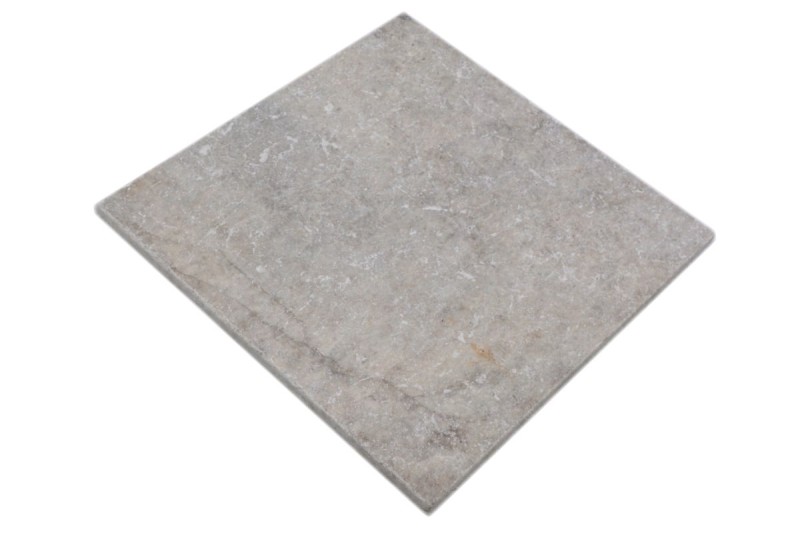 Carreau travertin pierre naturelle Silver argent blanc gris clair Carreau pierre naturelle argent aspect antique Carreau de sol Carreau mural cuisine - MOSF-45-47030