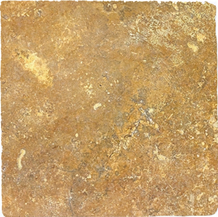 Carreau travertin pierre naturelle jaune or Carreau pierre naturelle brun doré aspect antique Carreau de sol Carreau de cuisine mur - MOSF-45-51030