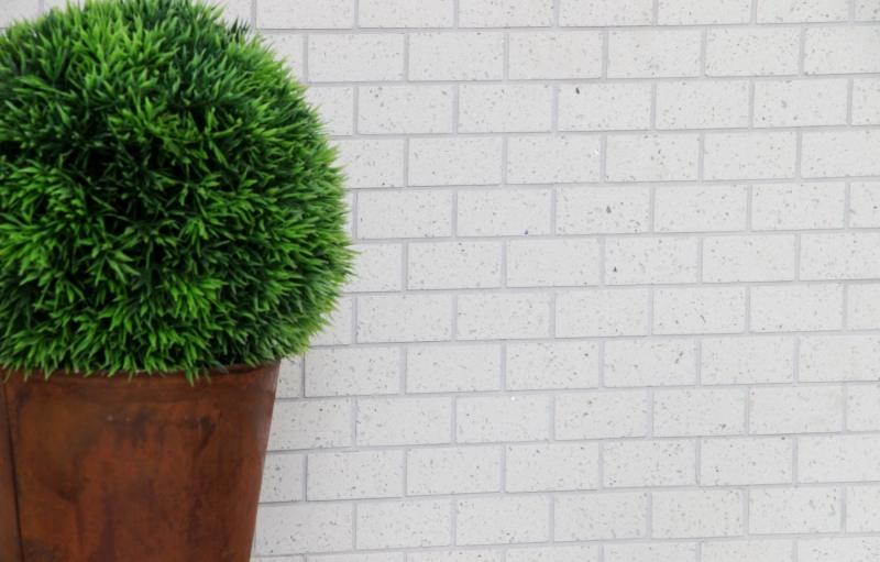 Carreaux de mosaïque Quartz Composite Pierre artificielle Brick Artifical blanc MOS46-0104