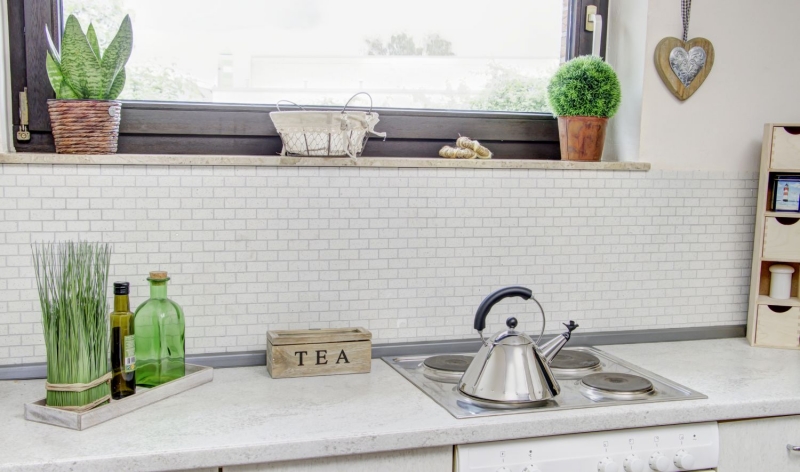Carreaux de mosaïque Quartz Composite Pierre artificielle Brick Artifical blanc MOS46-0104