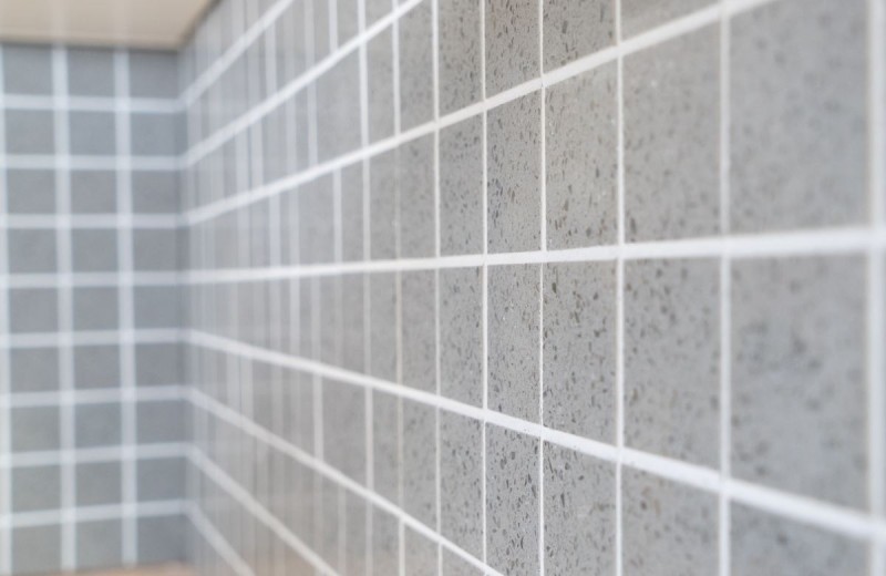 Carreaux de mosaïque Quartz Composite Pierre artificielle grise Artificial MOS46-ASM43