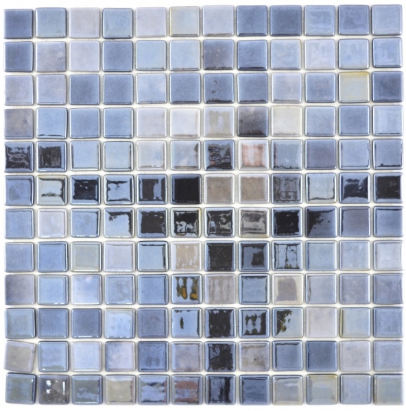 Échantillon manuel de mosaïque Carreau ECO Recyclé GLAS ECO anthracite métallisé MOS350-08_m
