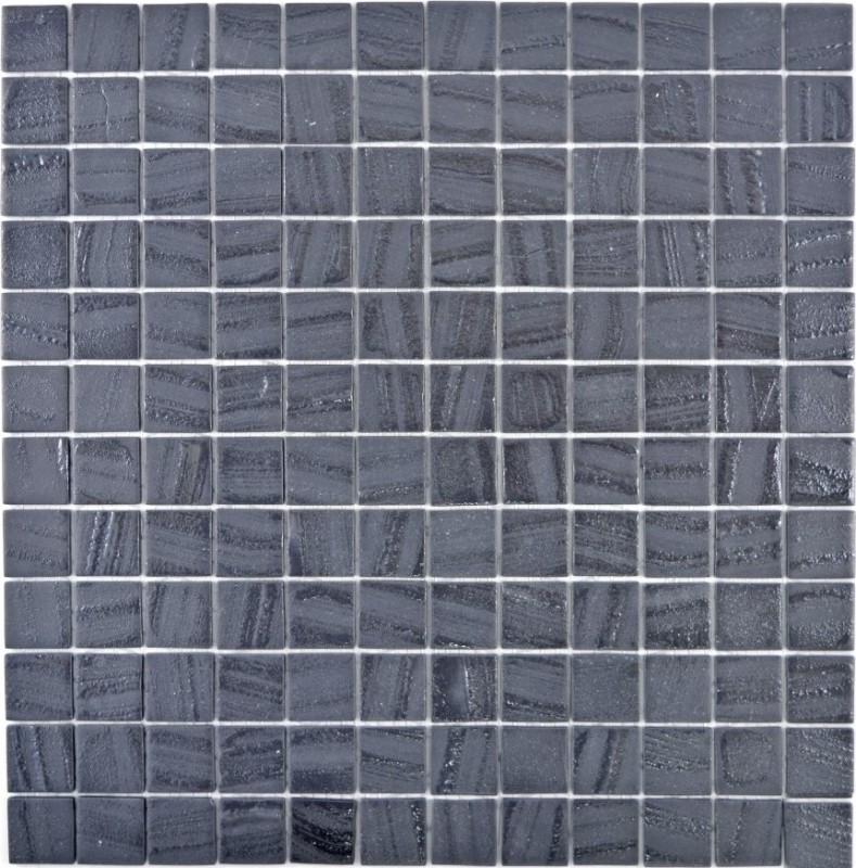 Échantillon manuel de carreau de mosaïque ECO Recycling GLAS ECO noir anthracite MOS360-03_m