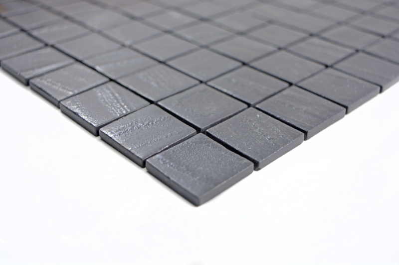 Échantillon manuel de carreau de mosaïque ECO Recycling GLAS ECO noir anthracite MOS360-03_m