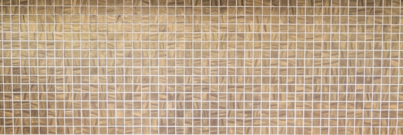 Mosaïque de verre Revêtement mural durable Recyclage satin or MOS360-05