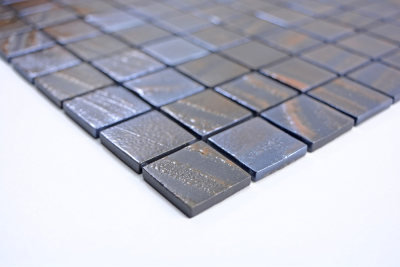 Échantillon manuel de carreau de mosaïque ECO Recycling GLAS ECO bronze oxide MOS360-07_m