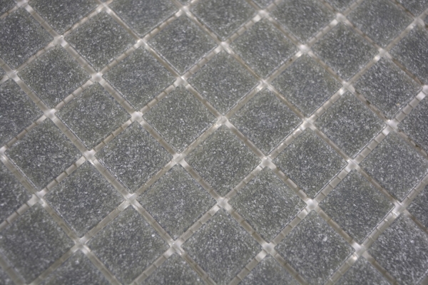 Motif manuel Carreau mosaïque en verre gris Carrelage mural Carrelage de salle de bains Dos de douche MOS200-A09-N_m