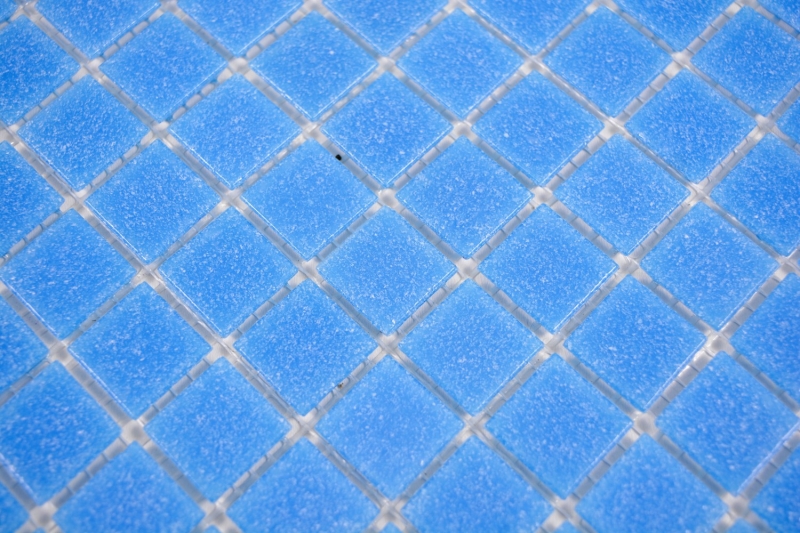 Motif à main Mosaïque en verre bleu Carrelage mural Carrelage de salle de bain Dos de douche MOS200-A14-N_m