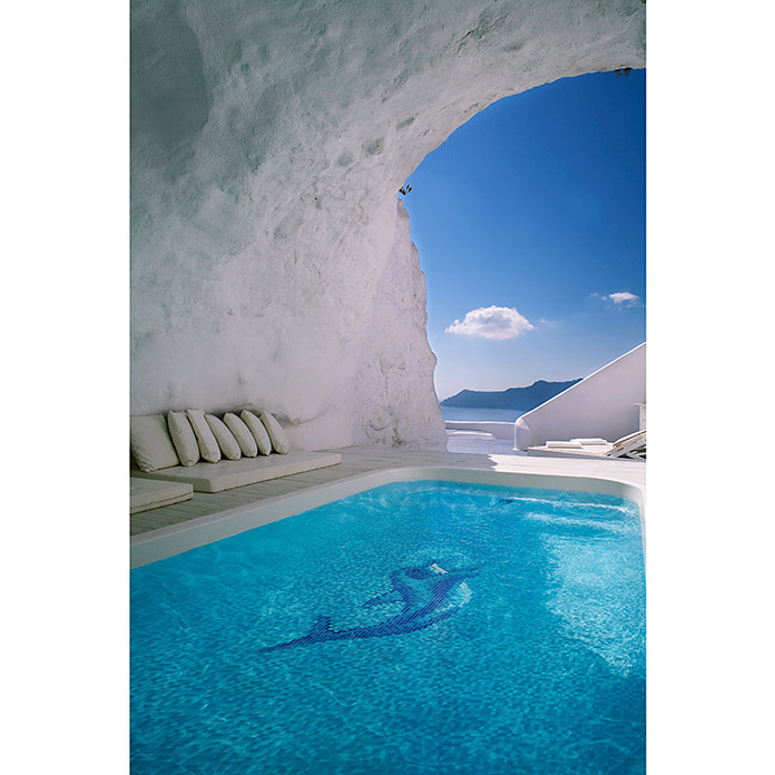 Dauphin Mosaïque Piscine Mosaïque bleue Dauphin 1.600x1.100mm MOSMB-Delphin_gross