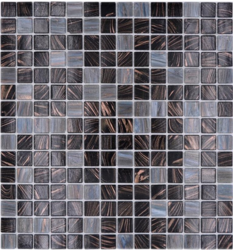 Mosaïque de verre Carreaux de mosaïque gris cuivre noir anthracite Fond de douche Miroir de carrelage MOS54-0108