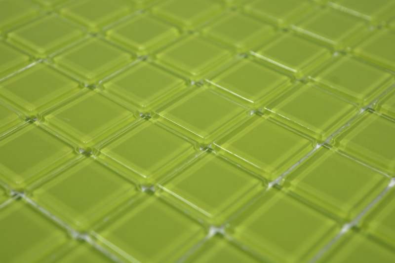 Carreau de mosaïque Mosaïque de verre jaune vert Mosaïque de piscine MOS63-0507