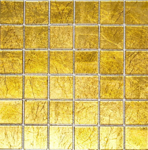 Motif manuel Carreau de mosaïque de verre translucide Crystal or structure MOS120-0786_m