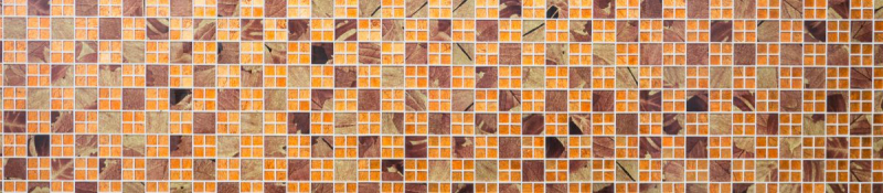 Mosaïque de verre orange Carreau de mosaïque Sunrise Carrelage cuisine Paroi de douche MOS88-8SRO