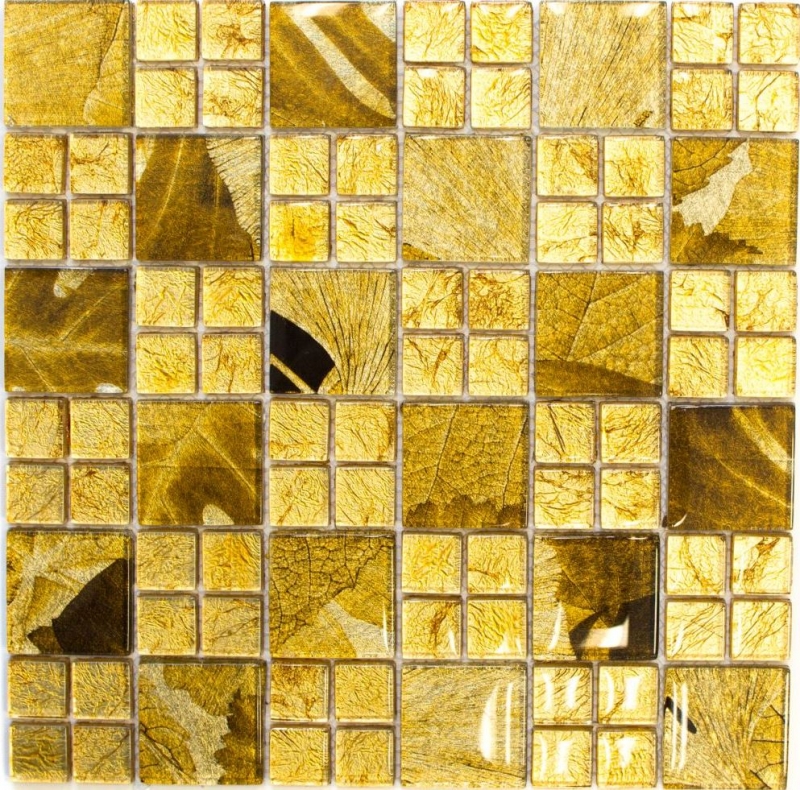 Mosaïque de verre or Carreau de mosaïque Desert Carrelage de cuisine Paroi de douche MOS88-8DSG
