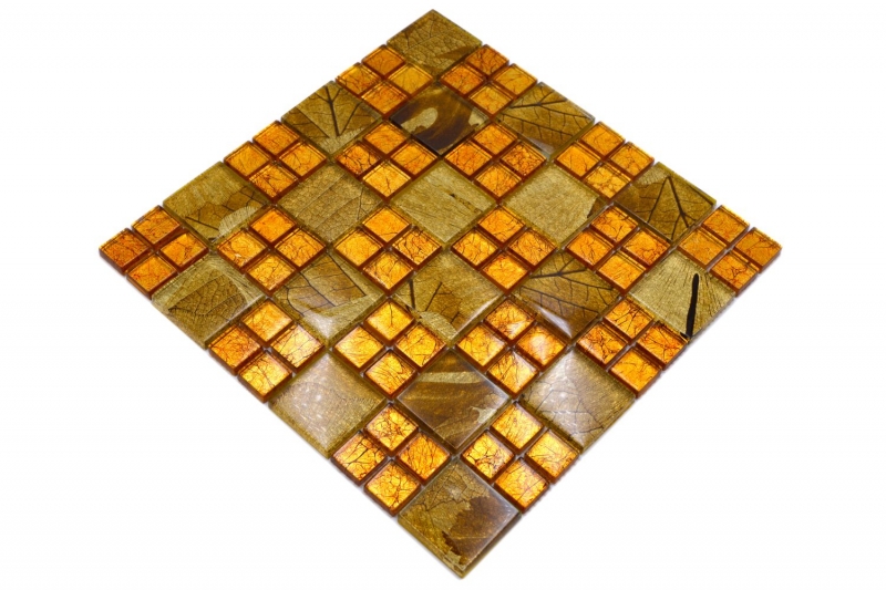 Mosaïque de verre or Carreau de mosaïque Desert Carrelage de cuisine Paroi de douche MOS88-8DSG