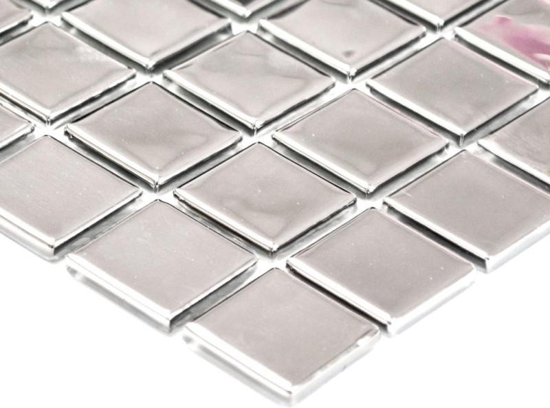 Carreau de mosaïque Mosaïque de verre electroplated argent BAD WC cuisine MUR MOS60-0206