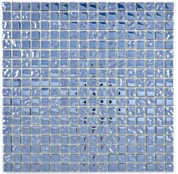 Motif main Carreau de mosaïque Translucide platine Mosaïque de verre Crystal EP Platine Verre BAD WC Cuisine MUR MOS92-0327_m