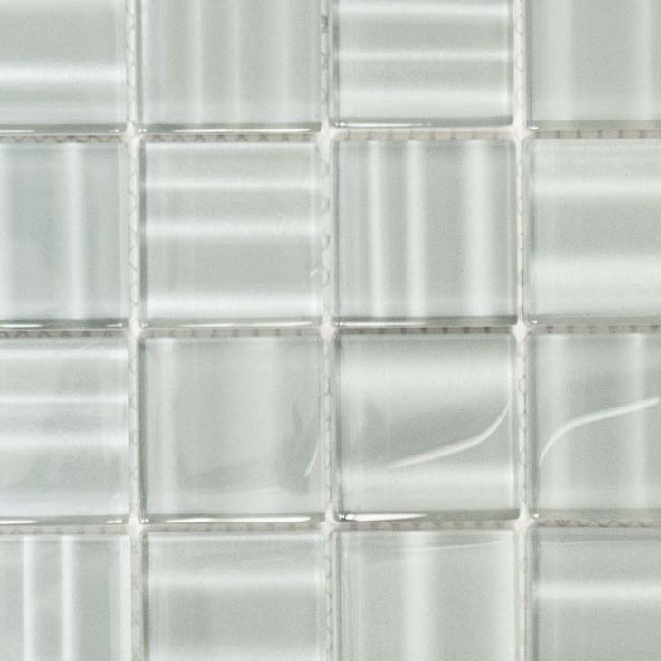 Échantillon manuel Carreau de mosaïque Translucide gris Mosaïque de verre Crystal Hologram Barcode gris MOS110-0202_m