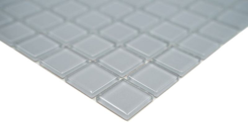 Carreau de mosaïque Mosaïque de verre gris clair Mosaïque de piscine MOS60-0204