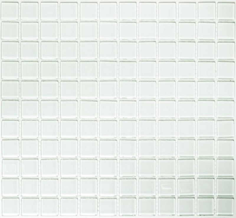 Carreau de mosaïque blanc avec nuance de vert Mosaïque de verre Mosaïque de piscine MOS60-0102
