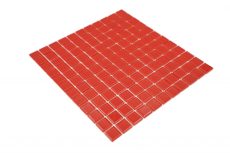 Carreau de mosaïque Mosaïque de verre rouge BAD WC cuisine MUR Tapis de mosaïque MOS60-0904