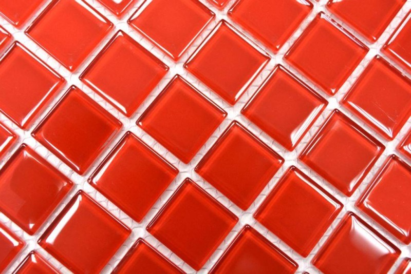 Carreau de mosaïque Mosaïque de verre rouge BAD WC cuisine MUR Tapis de mosaïque MOS60-0904