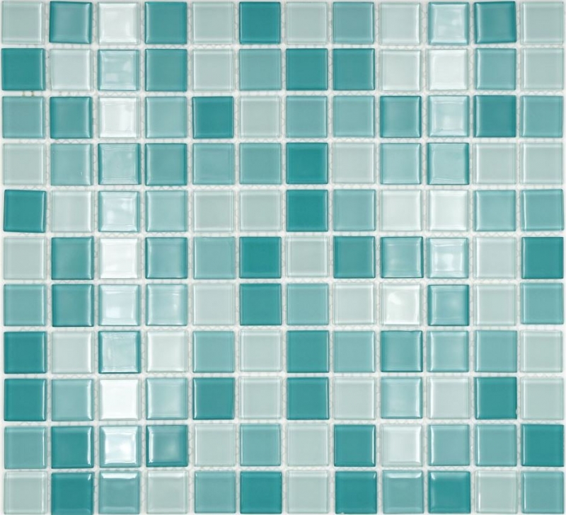 Mosaïque Carreaux Mosaïque de verre vert turquoise menthe Mosaïque de piscine MOS62-0602