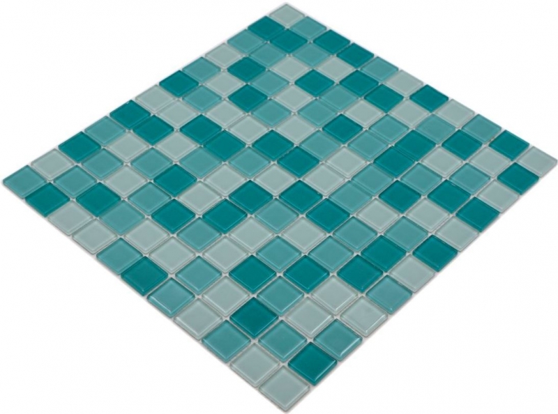 Mosaïque Carreaux Mosaïque de verre vert turquoise menthe Mosaïque de piscine MOS62-0602