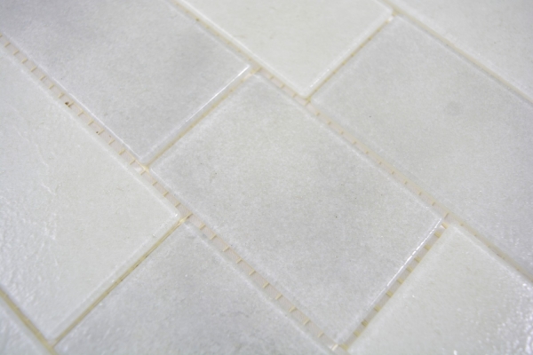 Mosaïque de verre Carreaux de mosaïque vieux blanc gris clair mur composé Bianco SALLE DE BAINS WC CUISINE MUR MOS68-0139L