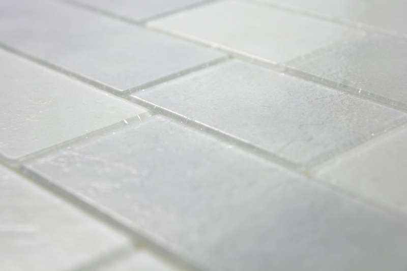 Mosaïque de verre Carreaux de mosaïque vieux blanc gris clair mur composé Bianco SALLE DE BAINS WC CUISINE MUR MOS68-0139L