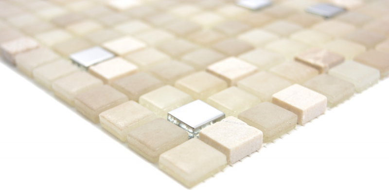 Motif manuel Carreau de mosaïque Pierre translucide blanc SILK BAD WC cuisine MUR MOS91-0214_m