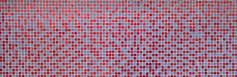 Mosaïque de verre Mosaïque rouge rose Résine mat Verre laiteux givré Carrelage cuisine - MOS92-0911