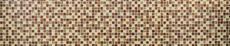 Échantillon manuel Carreau de mosaïque Translucide beige rouge Mosaïque de verre Crystal Resin optique beige rouge MOS83-CMCB25_m