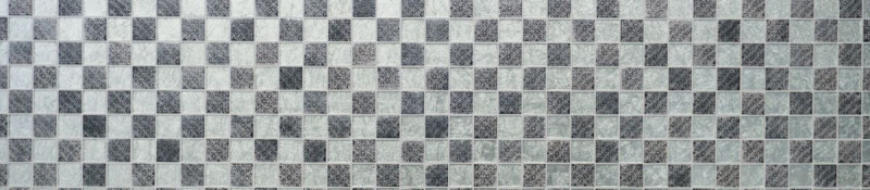 Échantillon manuel Carreau de mosaïque Translucide argenté Mosaïque de verre Crystal Resin aspect argenté MOS88-8OP6_m