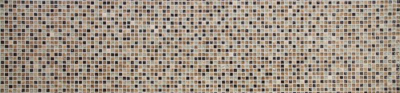 Mosaïque de verre Pierre naturelle Carreau de mosaïque beige clair Verre brisé Marbre brun clair beige crème Carrelage salle de bain - MOS92-1053