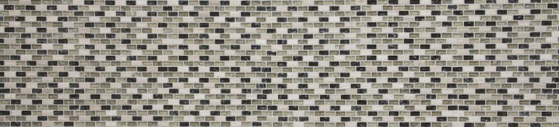 Motif manuel Carreau de mosaïque Translucide gris-vert Brick Mosaïque de verre Crystal Pierre gris-vert MOS87-B1152_m